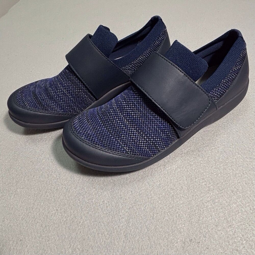 Alegria Dasher Comfort Rocker Shoes Size 38 US 8/8.5 Navy Blue Mesh DSH-5437